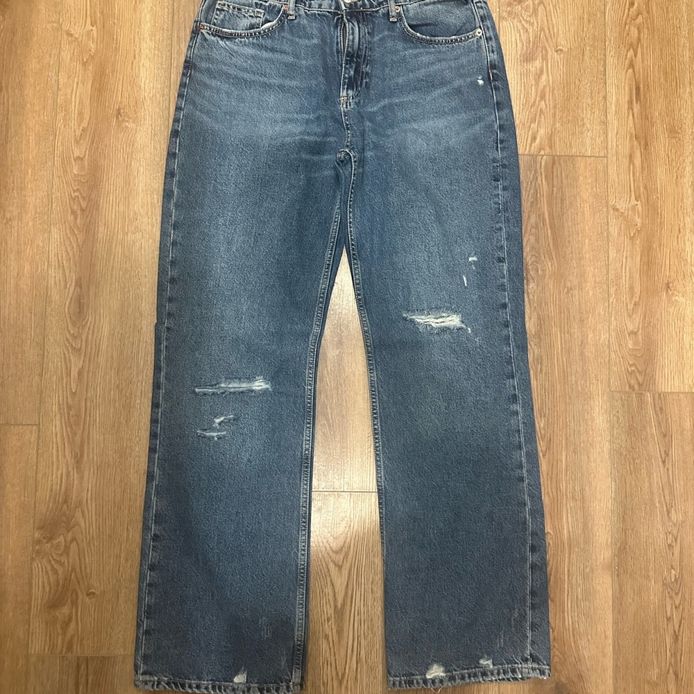 TRF Mid Rise Wide Leg Jean